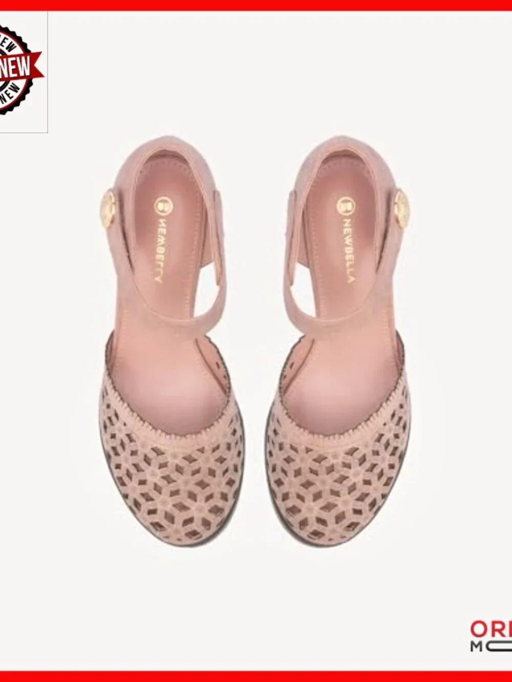 Vintage Mary Jane Pumps with Adjustable Ankle Strap, Flared Heels